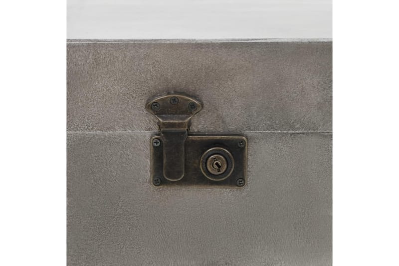Sofabord Mdf Og Aluminium 102 X 51 X 47,5 Cm - Sølv - Møbler - Borde - Sofabord