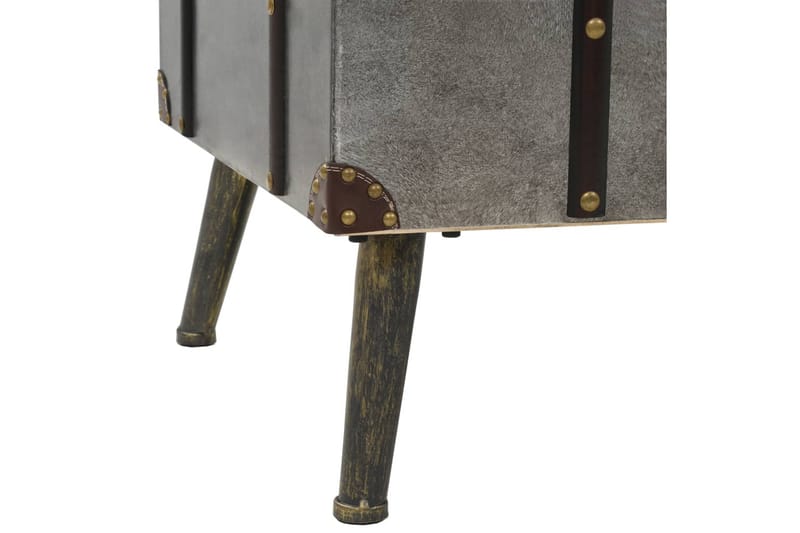 Sofabord Mdf Og Aluminium 102 X 51 X 47,5 Cm - Sølv - Møbler - Borde - Sofabord