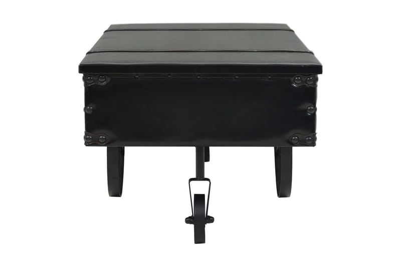 Sofabord Mdf Og Fyrretræ 110 X 55 X 43 Cm - Sort - Møbler - Borde - Sofabord
