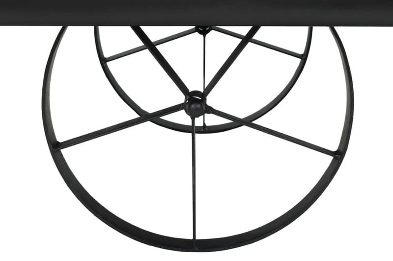 Sofabord Mdf Og Fyrretræ 110 X 55 X 43 Cm - Sort - Møbler - Borde - Sofabord