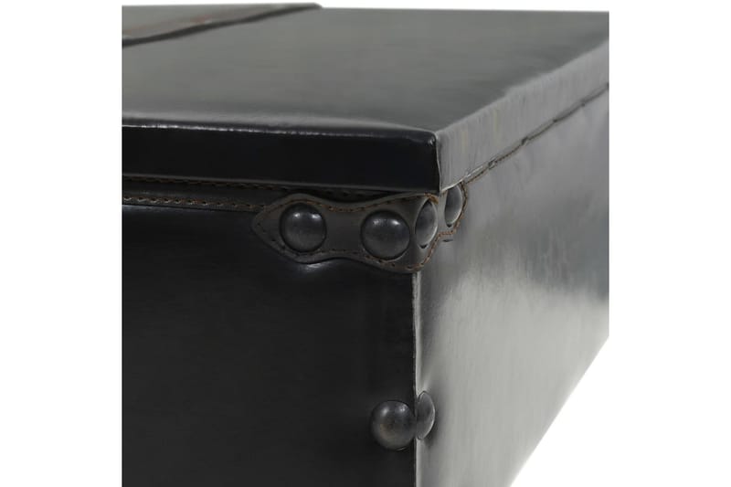 Sofabord Mdf Og Fyrretræ 110 X 55 X 43 Cm - Sort - Møbler - Borde - Sofabord