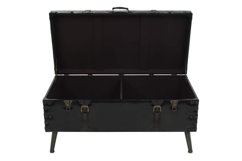 Sofabord Mdf Og Stål 102 X 51 X 48 Cm - Sort - Møbler - Borde - Sofabord
