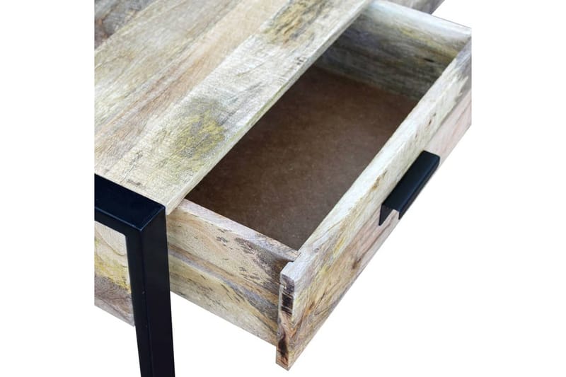 Sofabord Med 2 Skuffer Massivt Mangotræ 100X60X40 Cm - Brun - Møbler - Borde - Sofabord