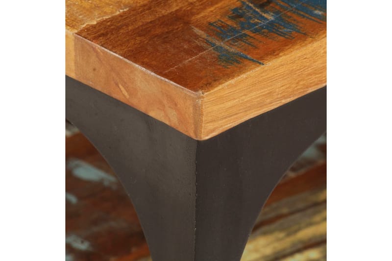 Sofabord Med Hylde Massivt Genanvendt Træ 100 X 60 X 35 Cm - Brun - Møbler - Borde - Sofabord