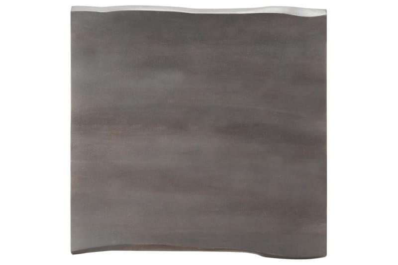 Sofabord med levende kanter 60x60x40 cm massivt akacietræ - Grå - Møbler - Borde - Sofabord