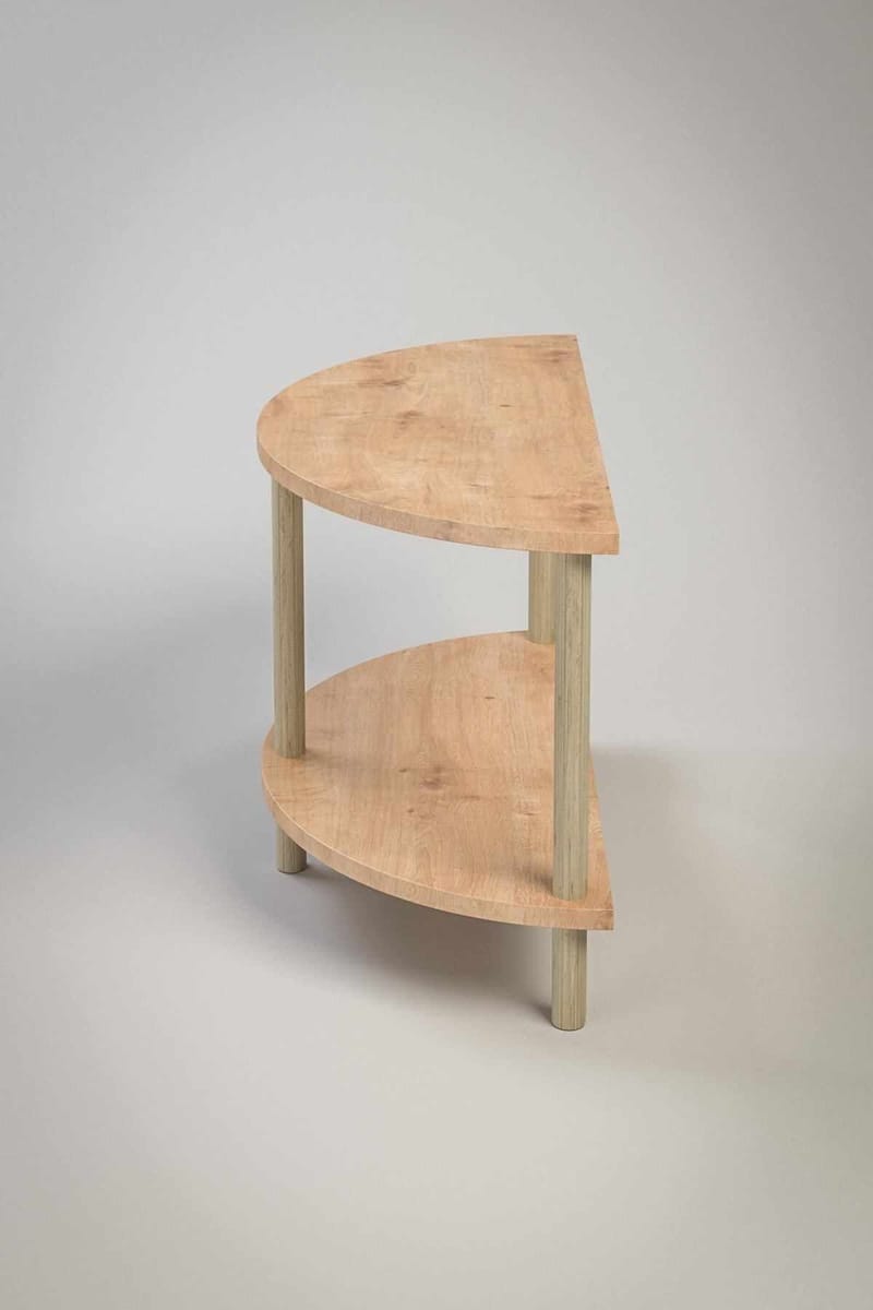 Sofabord Hanah Home Peka Cube (60 x 42 x 30 cm) Sapphire Oak - Sapphire Oak - Møbler - Borde - Sofabord - Sofabord med opbevaring