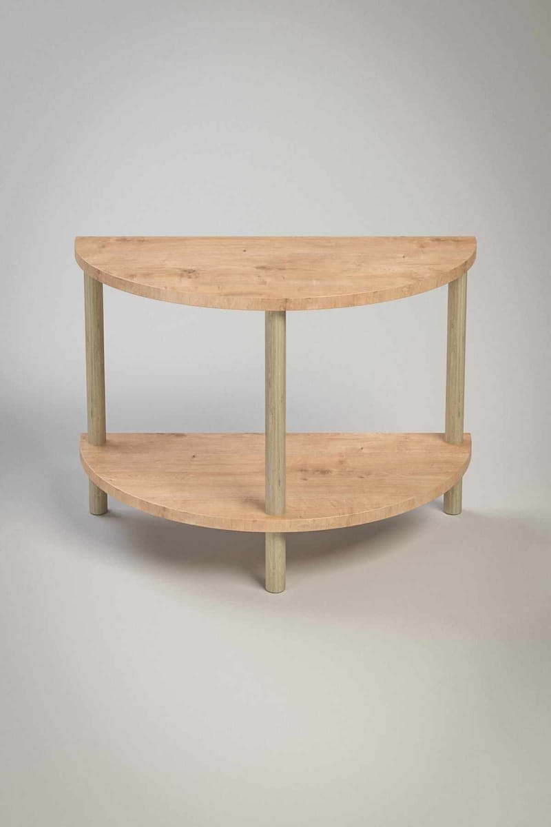 Sofabord Hanah Home Peka Cube (60 x 42 x 30 cm) Sapphire Oak - Sapphire Oak - Møbler - Borde - Sofabord - Sofabord med opbevaring