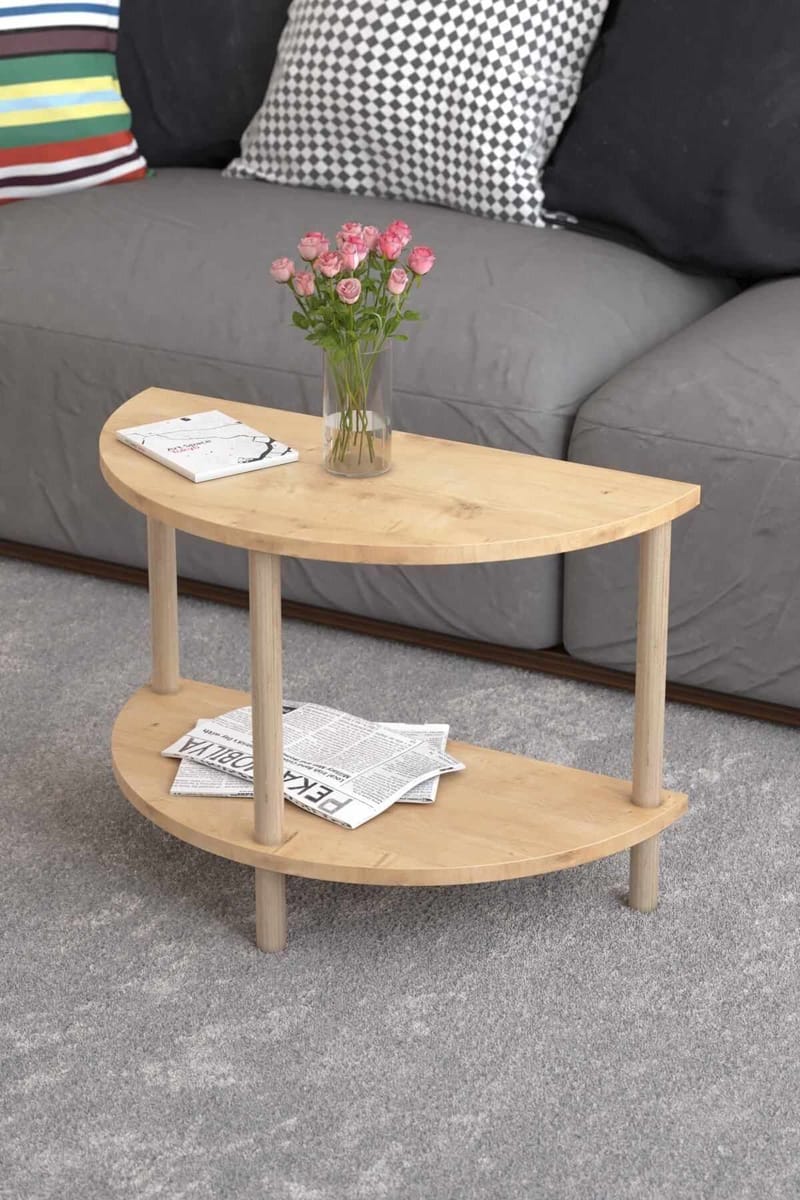 Sofabord Hanah Home Peka Cube (60 x 42 x 30 cm) Sapphire Oak - Sapphire Oak - Møbler - Borde - Sofabord - Sofabord med opbevaring