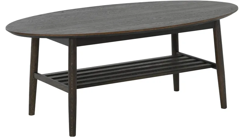 Sofabord Olsund Oval med Hylde, Brun