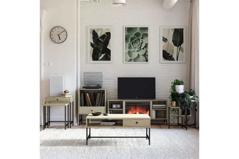 Tamlin Soffbord 102x50 cm Brun Queer Eye Brown - Møbler - Borde - Sofabord - Sofabord med opbevaring