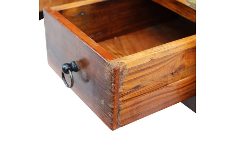 Sofabord Med Skuffer I Massivt Genbrugstræ 90X45X35 Cm - Brun - Møbler - Borde - Sofabord