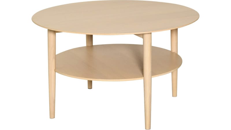 Sofabord NFG Rondo Ø85 cm Vitpigmenterat, Hvidpigmenteret