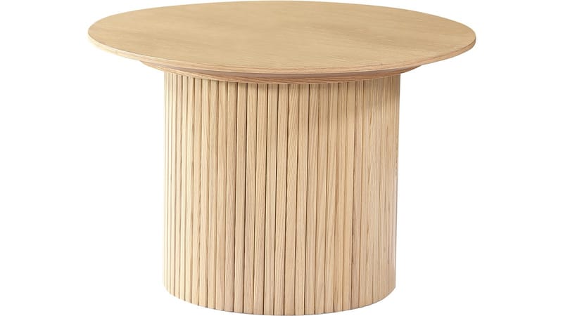 Sofabord Odmark 60 cm, Hvidpigmenteret egefiner