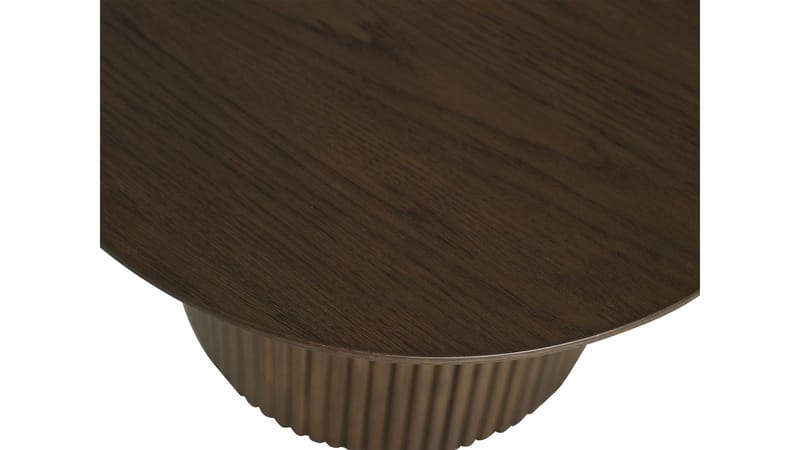 Sofabord Odmark 90 cm - Brunlakeret eg - Møbler - Borde - Sofabord