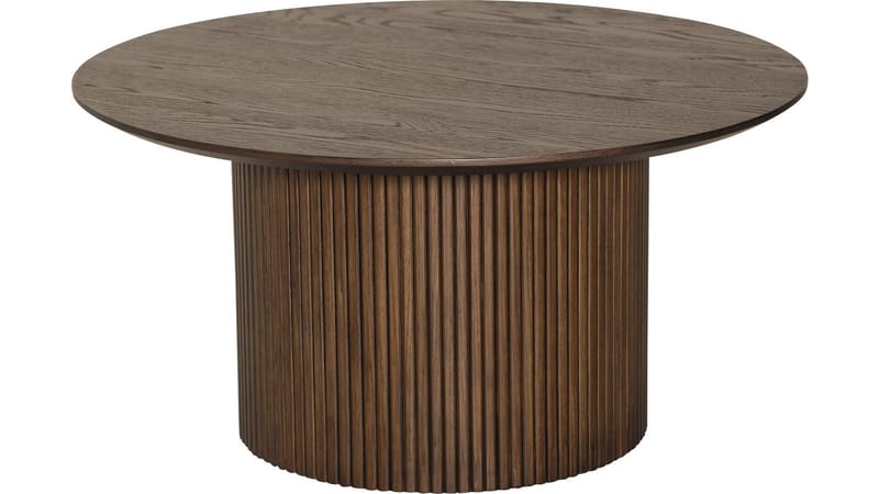 Sofabord Odmark 90 cm, Brunlakeret eg