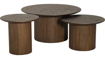 Sofabord Odmark 90 cm - Brunlakeret eg - Møbler - Borde - Sofabord