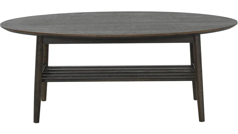 Sofabord Olsund Oval med Hylde - Brun - Møbler - Borde - Sofabord