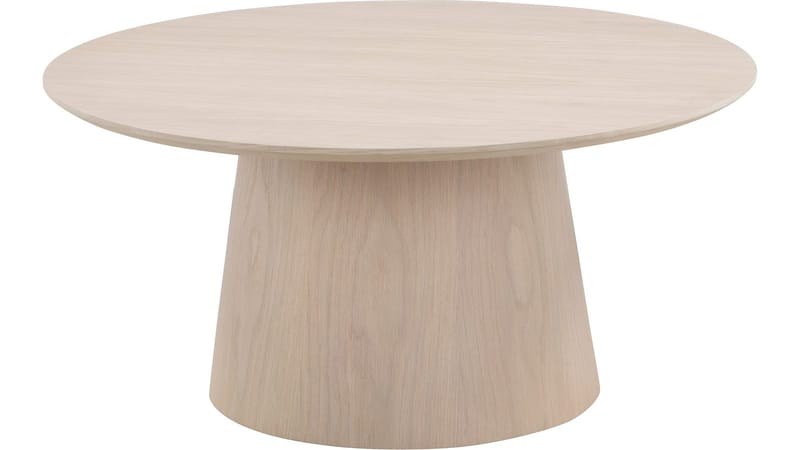 Sofabord Solhem 80 cm, Hvidpigmenteret