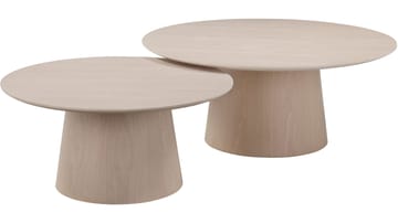 Sofabord Solhem 80 cm - Hvidpigmenteret - Møbler - Borde - Sofabord