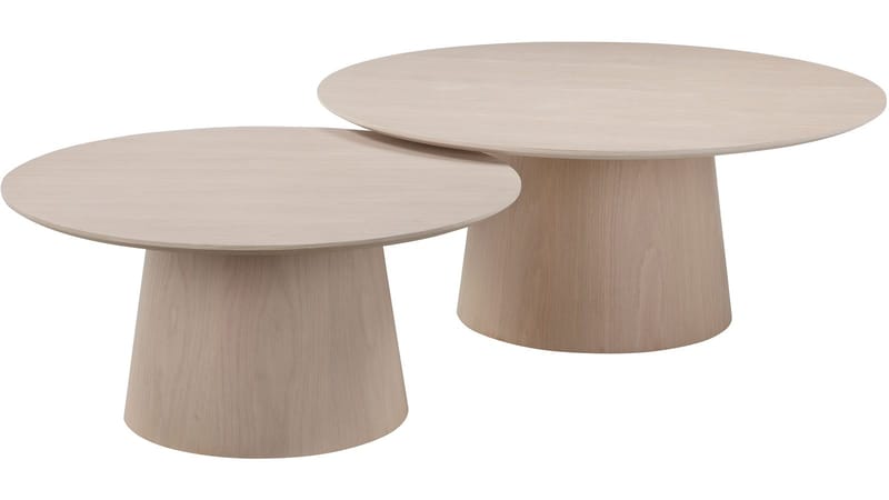 Sofabord Solhem 80 cm - Hvidpigmenteret - Møbler - Borde - Sofabord