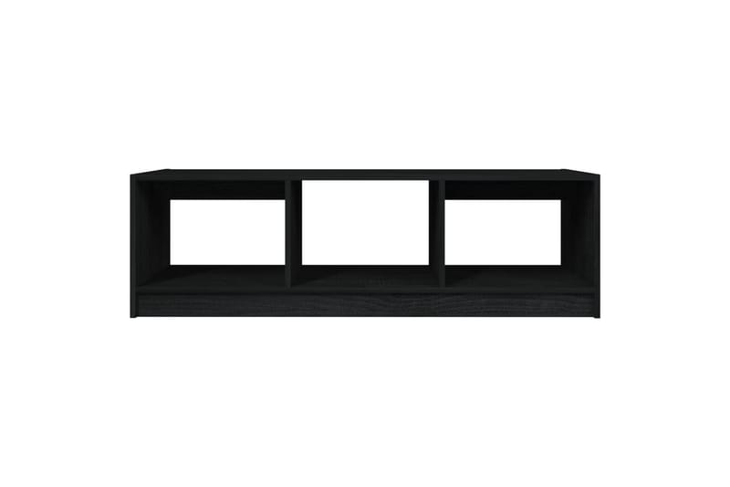 sofabord Sort 110 x 50 x 34 cm massivt fyrretræ - Sort - Møbler - Borde - Sofabord