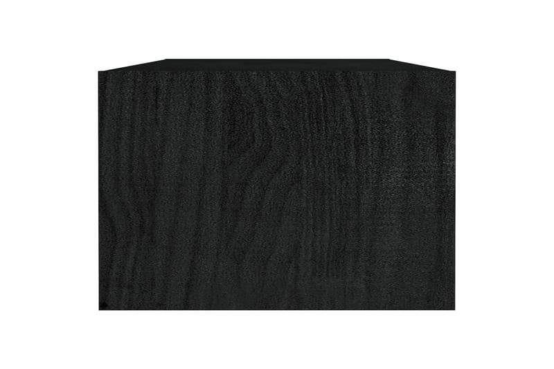 sofabord Sort 110 x 50 x 34 cm massivt fyrretræ - Sort - Møbler - Borde - Sofabord