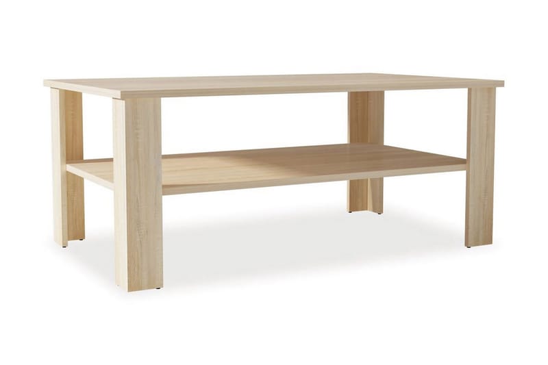 Sofabord Spånplade 100 X 59 X 42 Cm Egetræ - Brun - Møbler - Borde - Sofabord