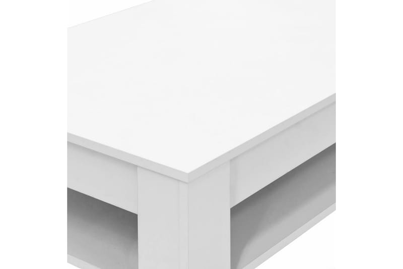 Sofabord Spånplade 110 X 65 X 48 Cm Hvid - Hvid - Møbler - Borde - Sofabord
