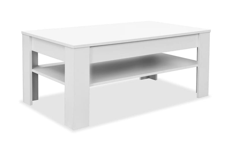 Sofabord Spånplade 110 X 65 X 48 Cm Hvid - Hvid - Møbler - Borde - Sofabord