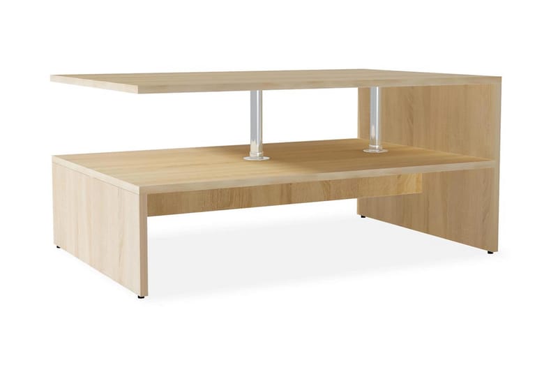 Sofabord Spånplade 90 X 59 X 42 Cm Egetræ - Brun - Møbler - Borde - Sofabord