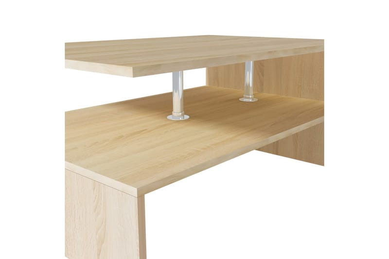 Sofabord Spånplade 90 X 59 X 42 Cm Egetræ - Brun - Møbler - Borde - Sofabord