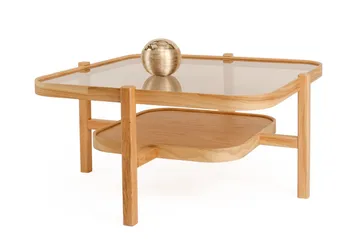 Sofabord Wallxpert Olimpus (90 x 48 x 90 cm) Eg Transparent - Eg - Møbler - Borde - Sofabord