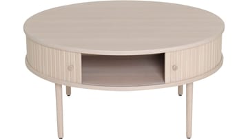 Sofabord Yngvar Ø90 cm - Hvidpigmenteret eg - Møbler - Borde - Sofabord
