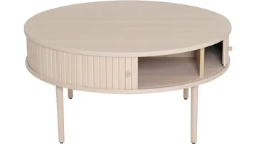 Sofabord Yngvar Ø90 cm - Hvidpigmenteret eg - Møbler - Borde - Sofabord