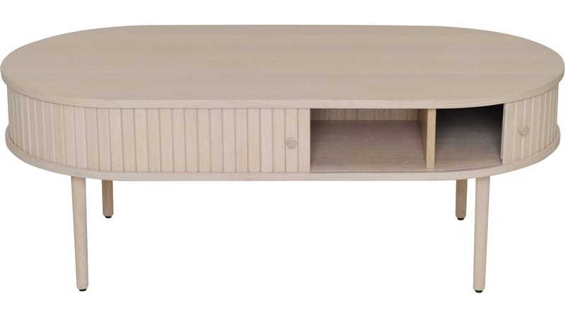 Sofabord Yngvar 120x60 cm - Hvidpigmenteret eg - Møbler - Borde - Sofabord