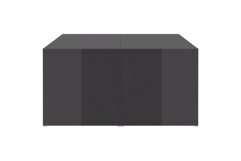 sofaborde 4 dele 33x33x33 cm spånplade grå højglans - Grå - Sofabord
