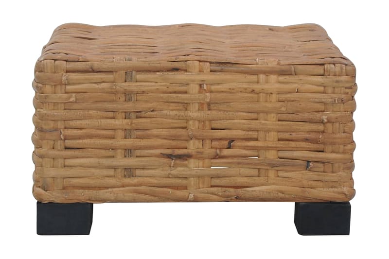 sofaborde 47 x 47 x 28 cm naturlig rattan - Brun - Sofabord