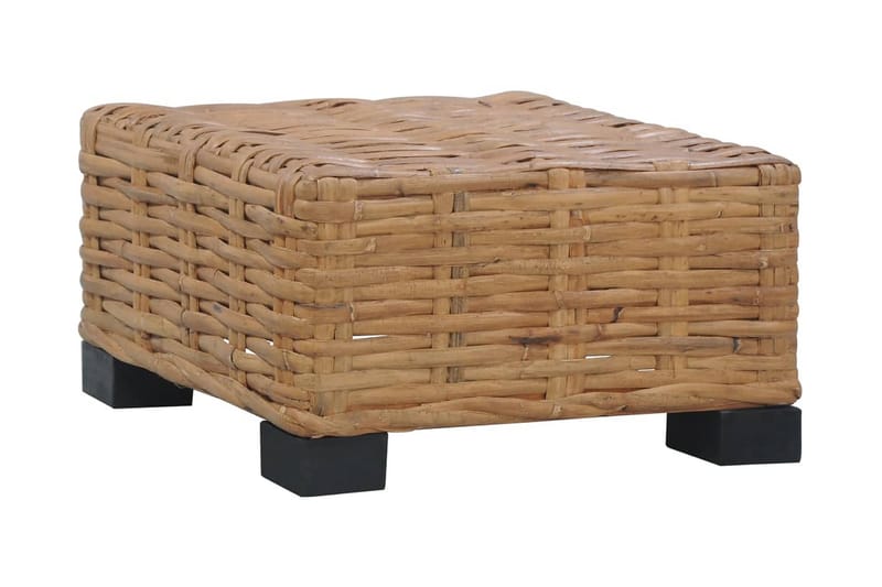 sofaborde 47 x 47 x 28 cm naturlig rattan - Brun - Sofabord