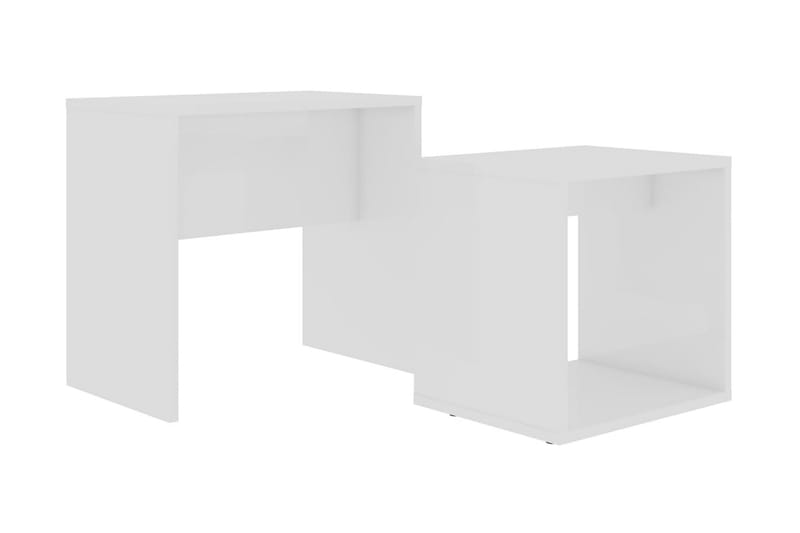 Sofabordssæt 48X30X45 cm Spånplade Hvid - Møbler - Borde - Sofabord