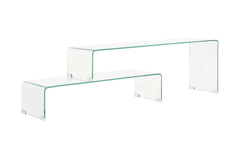 Sofabordssæt I 2 Dele 90 X 30 X 20/110 X 30 X 40cm Hærdet Gl - Møbler - Borde - Sofabord
