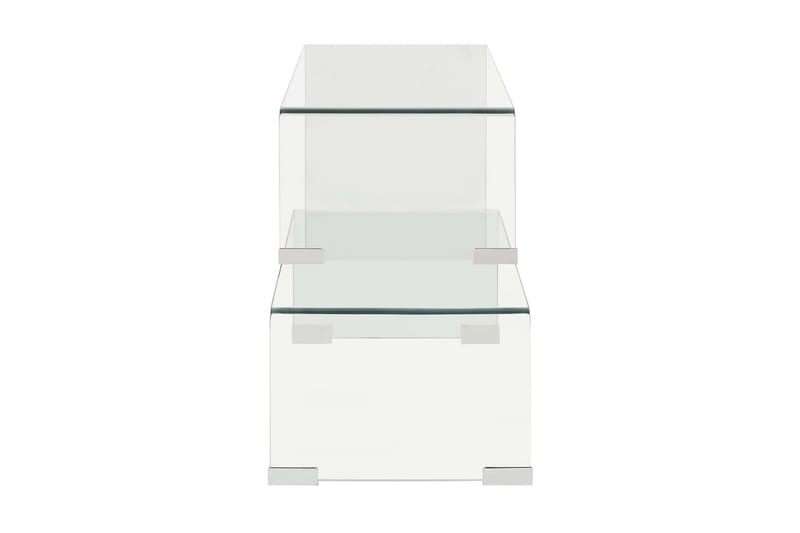 Sofabordssæt I 2 Dele 90 X 30 X 20/110 X 30 X 40cm Hærdet Gl - Møbler - Borde - Sofabord