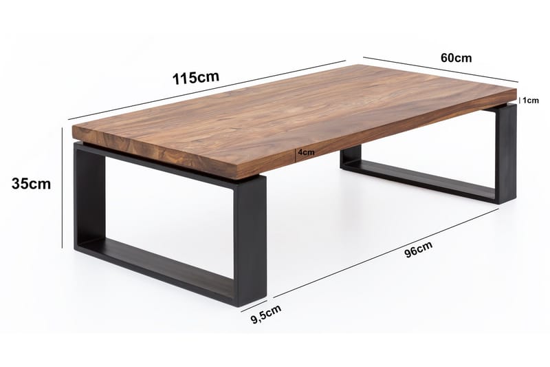 Soffbord Wohnling Trä, Natur - Møbler - Borde - Sofabord