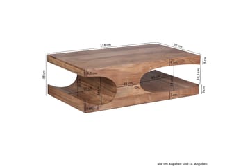 Soffbord Wohnling Trä, Natur - Møbler - Borde - Sofabord
