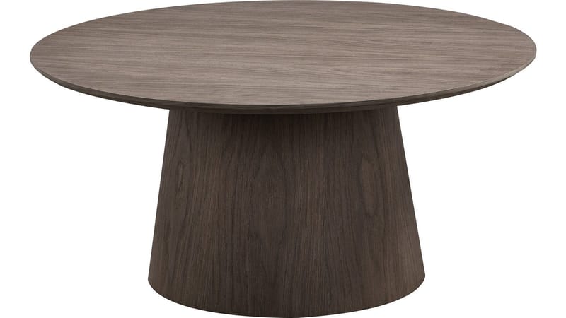 Sofabord Solhem 80 cm, Brunlakeret eg