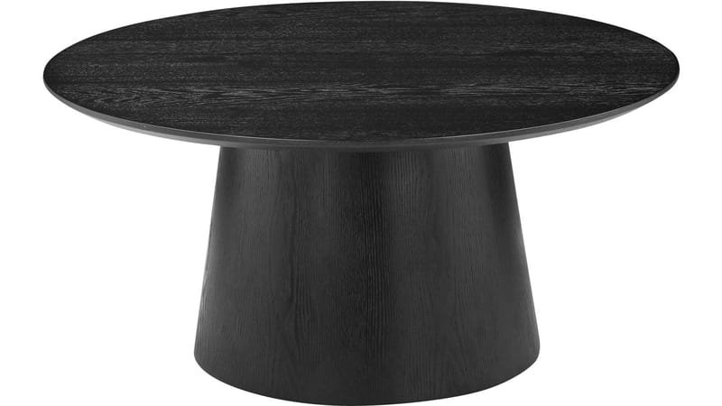 Sofabord Solhem 80 cm, Sortlakeret askefiner