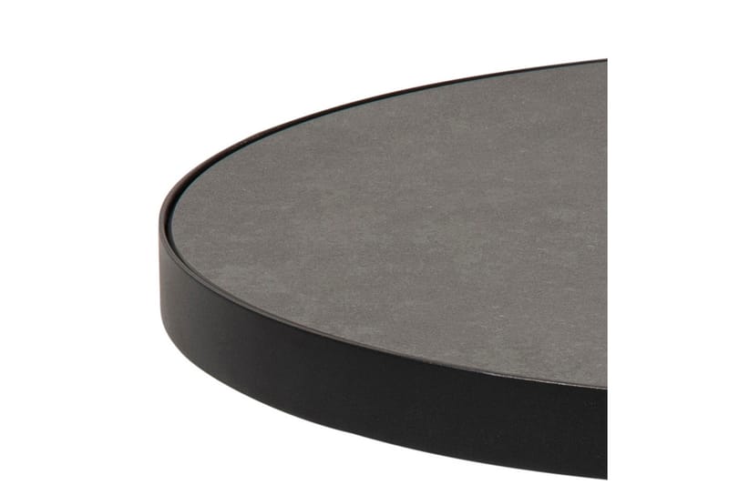 Soli Sofabord 46 cm Rundt - Glas/Sort/Mat Sort - Møbler - Borde - Sofabord