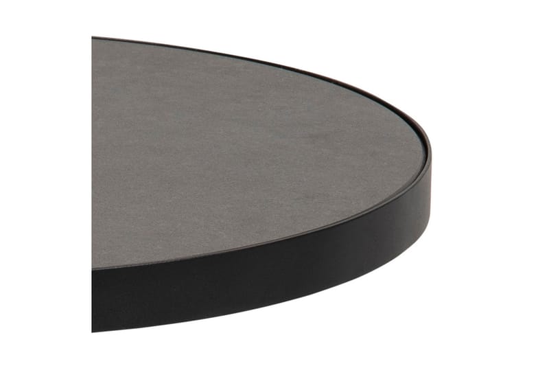 Soli Sofabord 46 cm Rundt - Glas/Sort/Mat Sort - Møbler - Borde - Sofabord