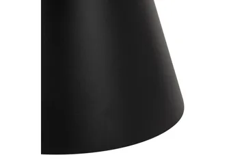 Soli Udvideligt Sofabord 66 cm Rundt - Glas/Sort/Mat Sort - Møbler - Borde - Sofabord
