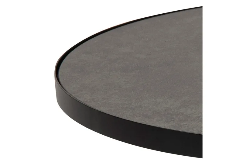 Soli Udvideligt Sofabord 66 cm Rundt - Glas/Sort/Mat Sort - Møbler - Borde - Sofabord