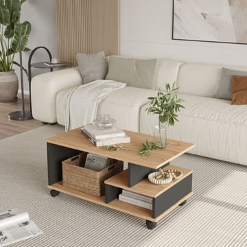 Solven Sofabord 90x42,5x51 cm - Eg/Antracit - Møbler - Borde - Sofabord